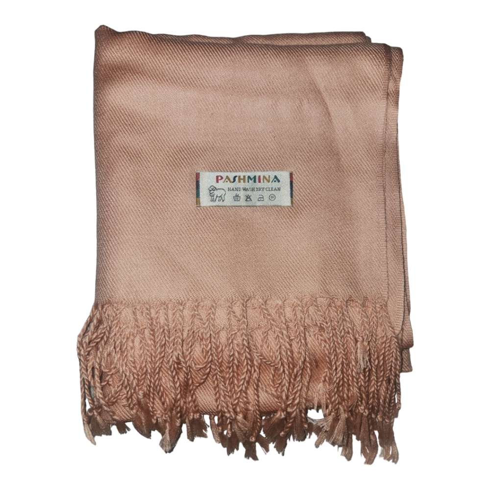 Pashmina Scarf Wrap Shawl Tasseled Pastel Paisley 32"x66